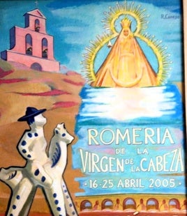 RODOLFO CONESA Y SU CARTEL DE ROMERÍA DEL AÑO 2005.