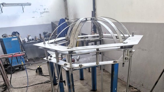 Culmina la estructura interna del templete, la gran obra del octavo centenario de la Aparición