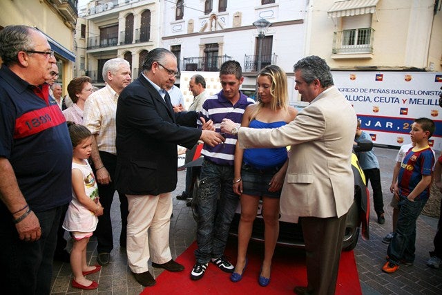 Entrega del vehículo de la rifa del X Encuentro de Peñas de Andalucía, Ceuta y Melilla del F. C. Barcelona