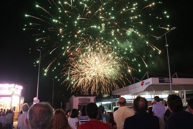 Fuegos artificiales para despedir a la Feria de Septiembre
