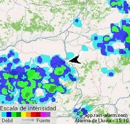 La ciclogénesis deja 24 litros en Andújar durante el domingo