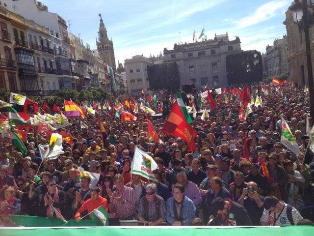 IU Andújar participa activamente en la manifestación contra las políticas del gobierno central