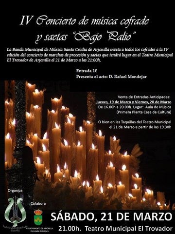 Arjonilla prepara un taller de rizado de palmas y el IV Concierto de Música Cofrade y Saetas