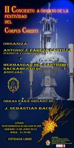 Acordes de órgano para festejar el Corpus Christi