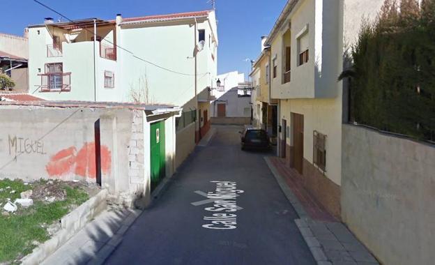 Calle en la que se ha producido el incendio
