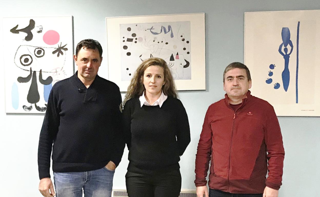 José Ramón Valero, María Pilar Vázquez y Pedro Castillo