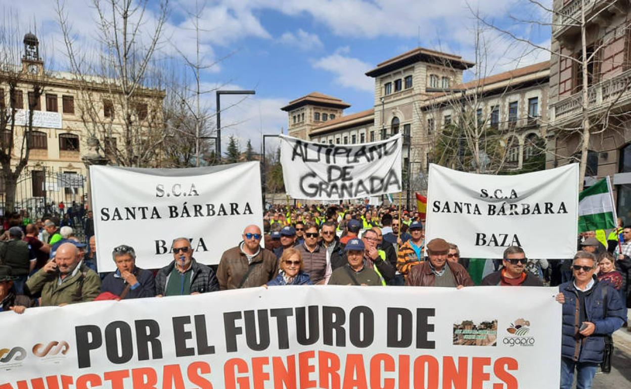 Pancarta de la representación bastetena 
