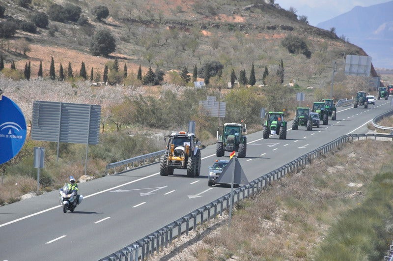 Decenas de tractores marcharon en el norte de la provincia.