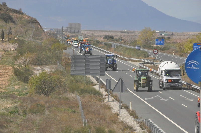 Decenas de tractores marcharon en el norte de la provincia.