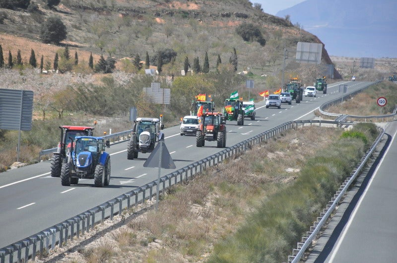 Decenas de tractores marcharon en el norte de la provincia.