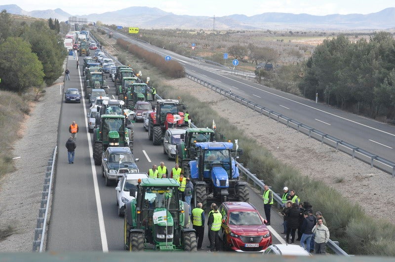 Decenas de tractores marcharon en el norte de la provincia.