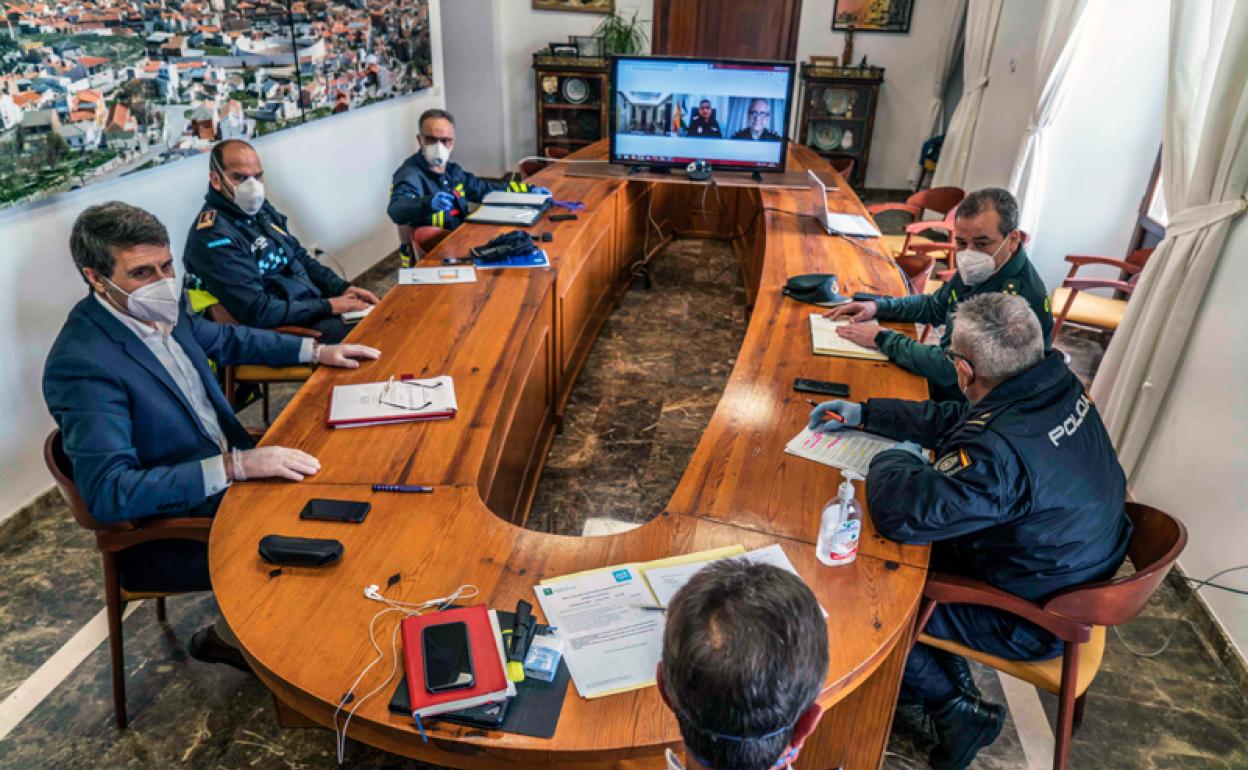 Junta Local de Seguridad Ciudada celebrada en el Ayuntamiento de Baza 