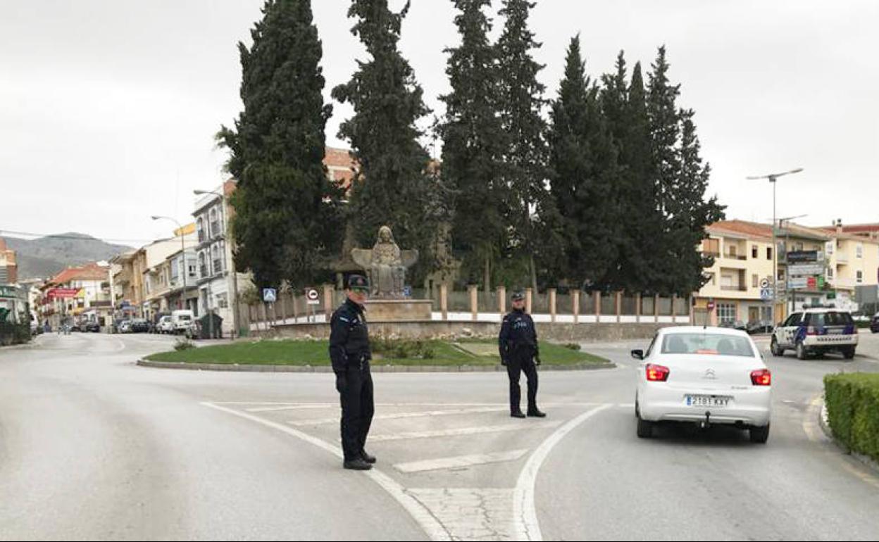 Control de la Policía Local de Baza