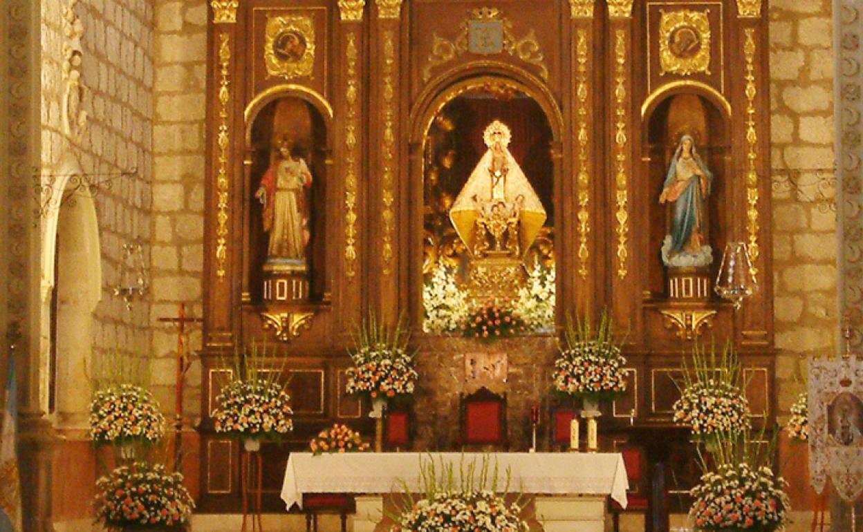 Iglesia de la Piedad, antes de la Merced, con la imagen de la Virgen de la Piedad 