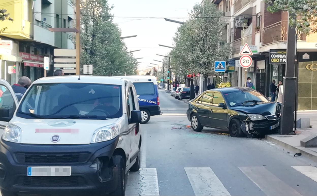 Lugar del accidente y vehiculos implicados 
