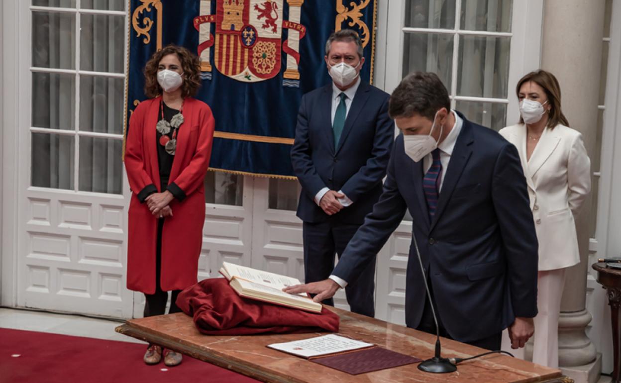 Pedro Fernández, toma posesion como nuevo delegado del gobierno en Andalucía