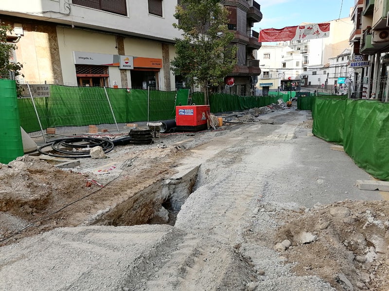 Calle San Francisco en obras 