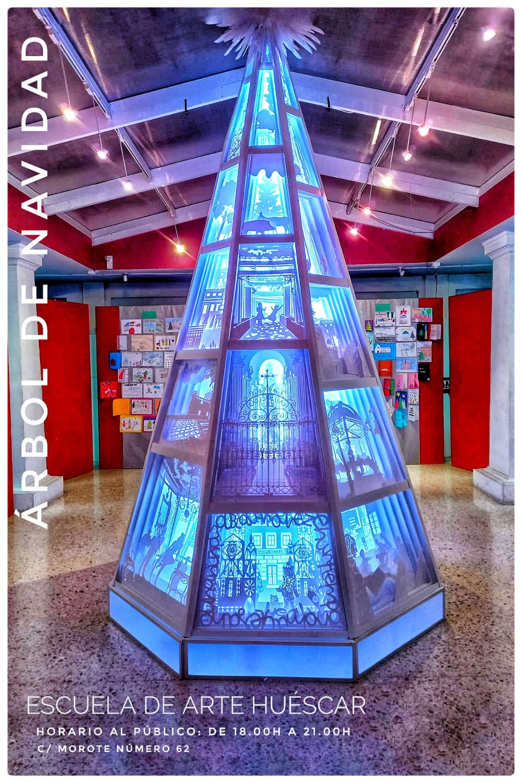 El árbol de Navidad de la Escuela de Arte de Huéscar