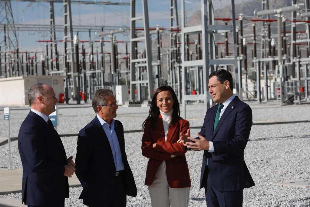 Inauguración de la estación eléctrica entre Caparacena y Baza
