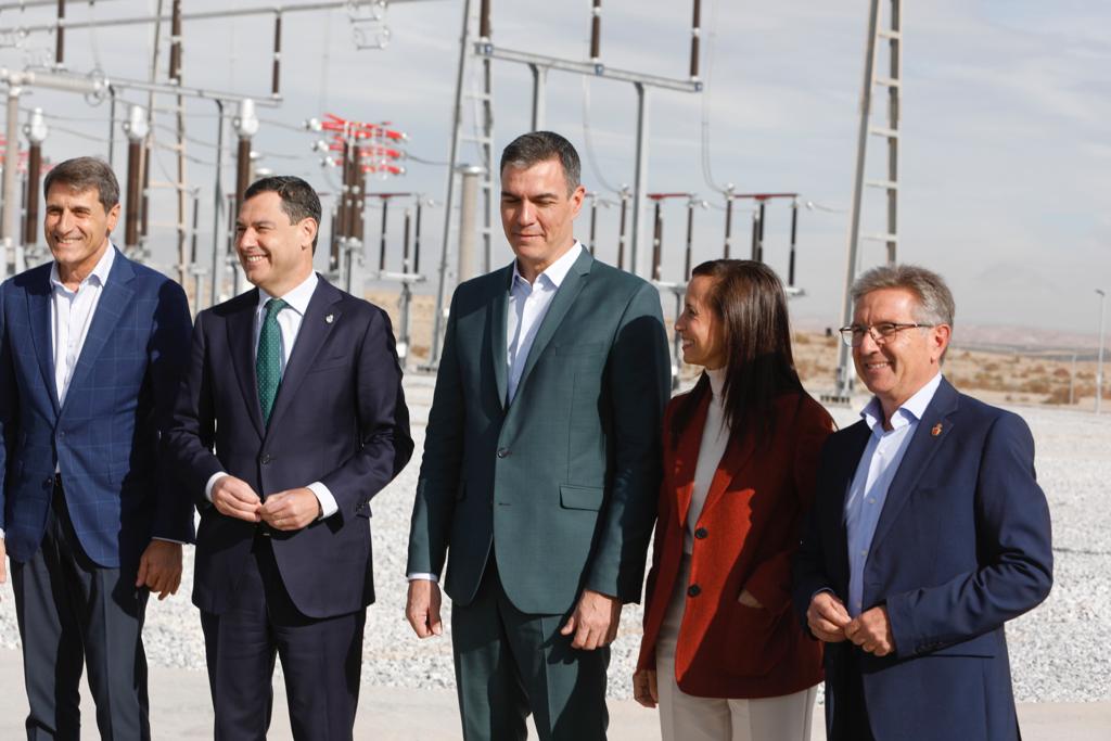 Inauguración de la estación eléctrica entre Caparacena y Baza