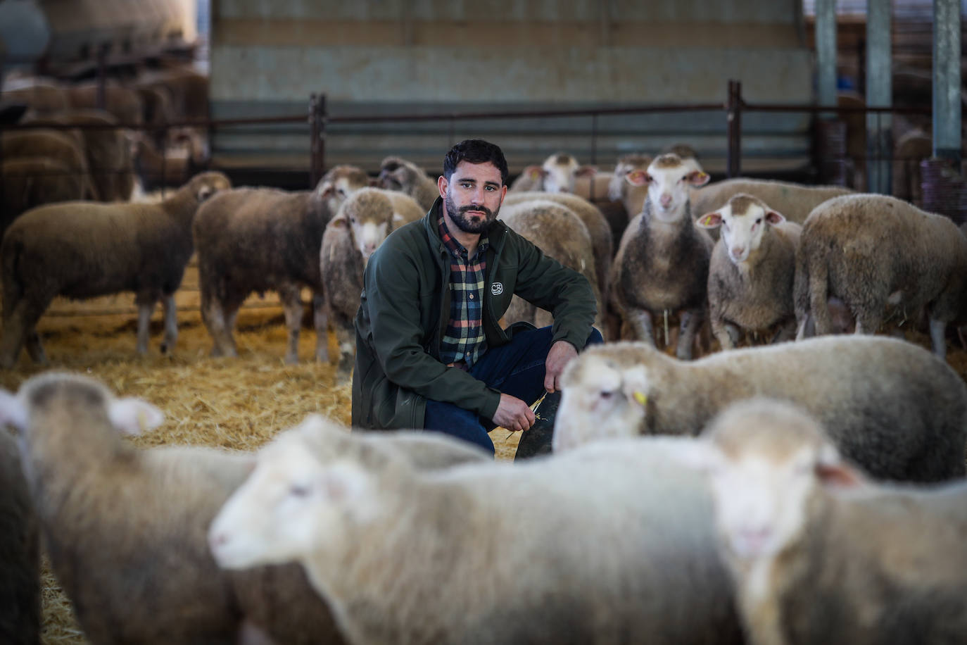 Imagen principal - Rafael Izquierdo y las instalaciones de Cebacor en Baza. 