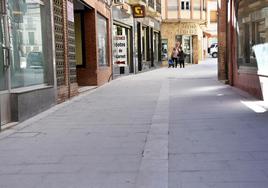 Calle de la Alhondiga tras las obras de remodelación