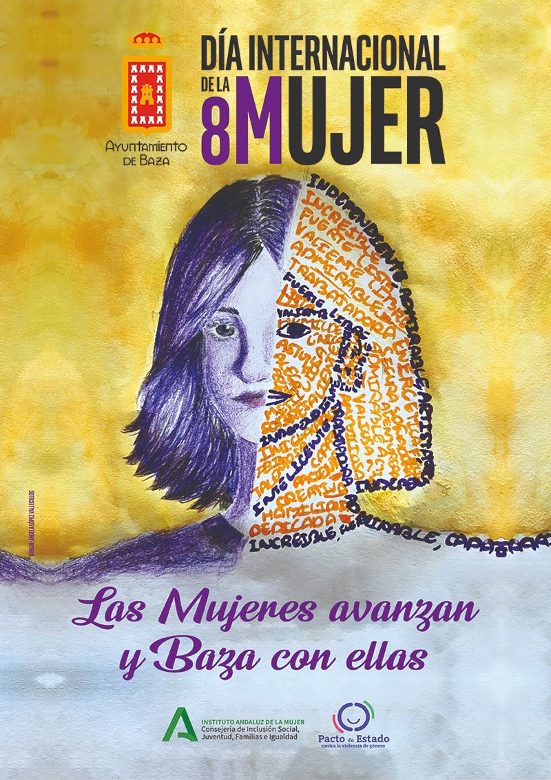 Cartel del 8M en Baza