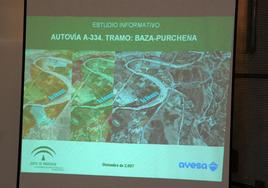 En el año 2008 fue presentado el trazado de la autovía hasta Baza