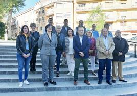 María José Martín y Pedro J Ramos con los candidatos del PP