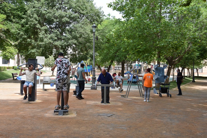 Utilizando los nuevos equipamientos