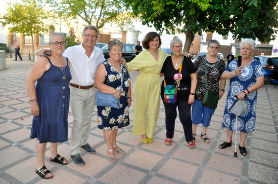 Carmen Calvo ayer tarde en Baza