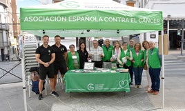 Punto informativo en la Plaza de San Francisco