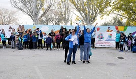 Momento de la concentración en el Colegio Jabalcón de Baza