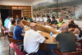 Imagen de la reunión de la Junta de Seguridad Local.