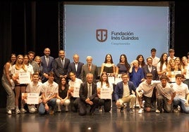 Fotos de familia al final del acto