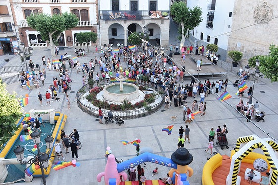 Baza Pride 2025 en la Plaza Mayor