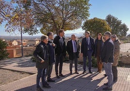 Pedro Fernández en una visita reciente a la Alcazaba de Baza