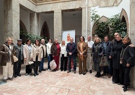 María José Martín en el patio del Ayuntamiento de Baza