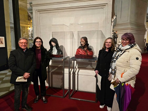 Concejales del PSOE de Baza en la exposión del bastetano José de Mora