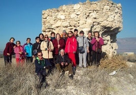 Un grupo de senderistas de la Asociacion Siete Leguas