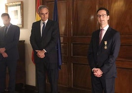 Calio Alonso y Juan Ignacio Morro Villacian, embajador de España en Costa Rica