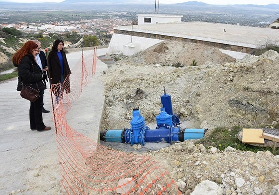 Sistema de valvulas de entrada al deposito de la Cuesta del Frances