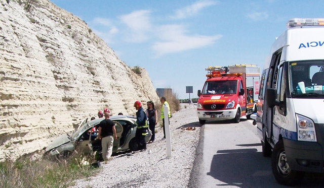 Una joven herida en accidente de tráfico en la A-92 a la altura de Baza