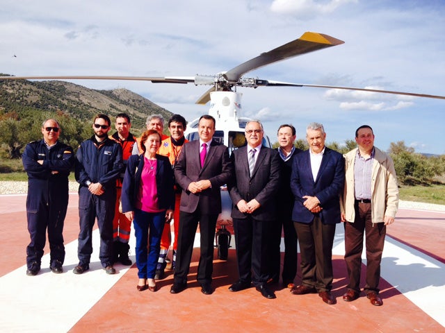 Huéscar estrena helipuerto para la mejora de la atención sanitaria