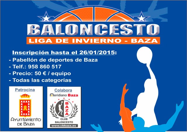 Abiertas las inscripciones para la Liga de Invierno de Baloncesto de Baza