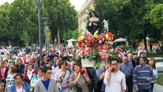Baza celebró la festividad de Santa Rita