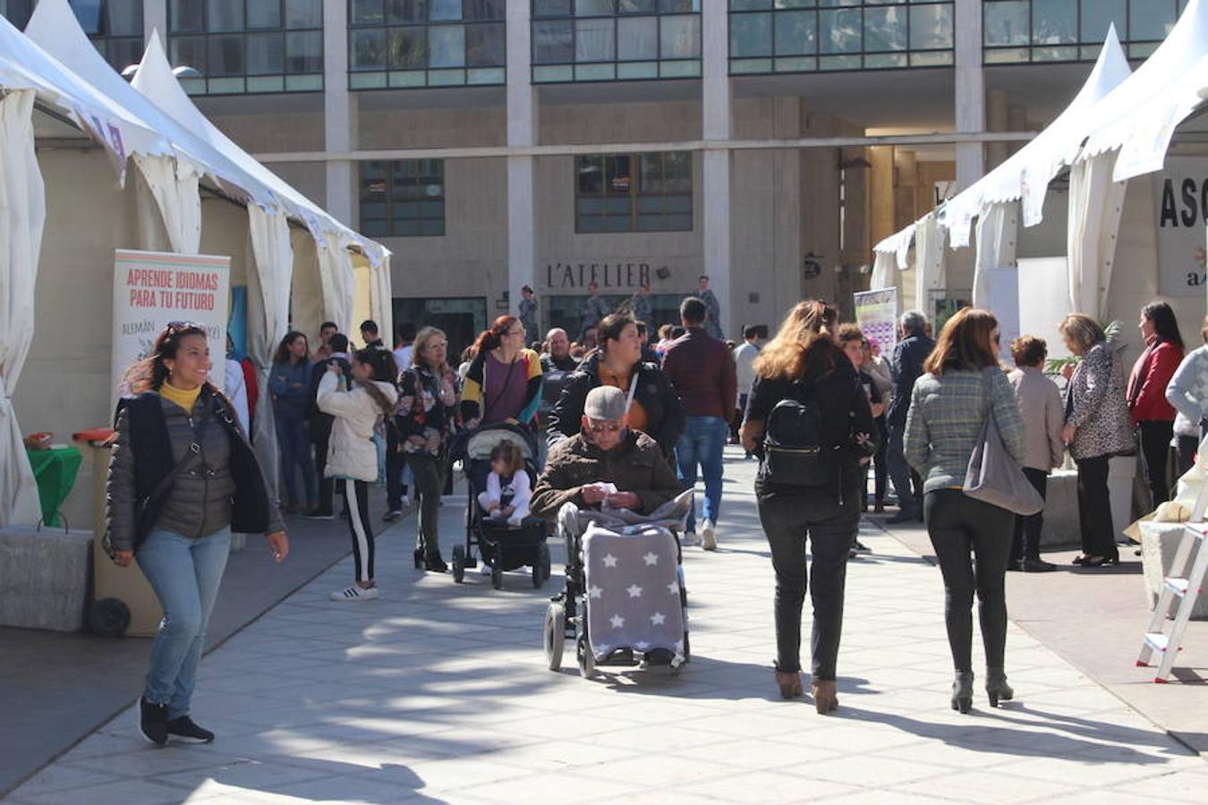 El tejido asociativo ejidense se dio cita en el día de ayer en la Plaza Mayor para formar parte del VII Encuentro Asociativo. Una actividad que contó con la participación de 37 entidades y con cerca de medio centenar de actividades paralelas a lo largo de toda la jornada.