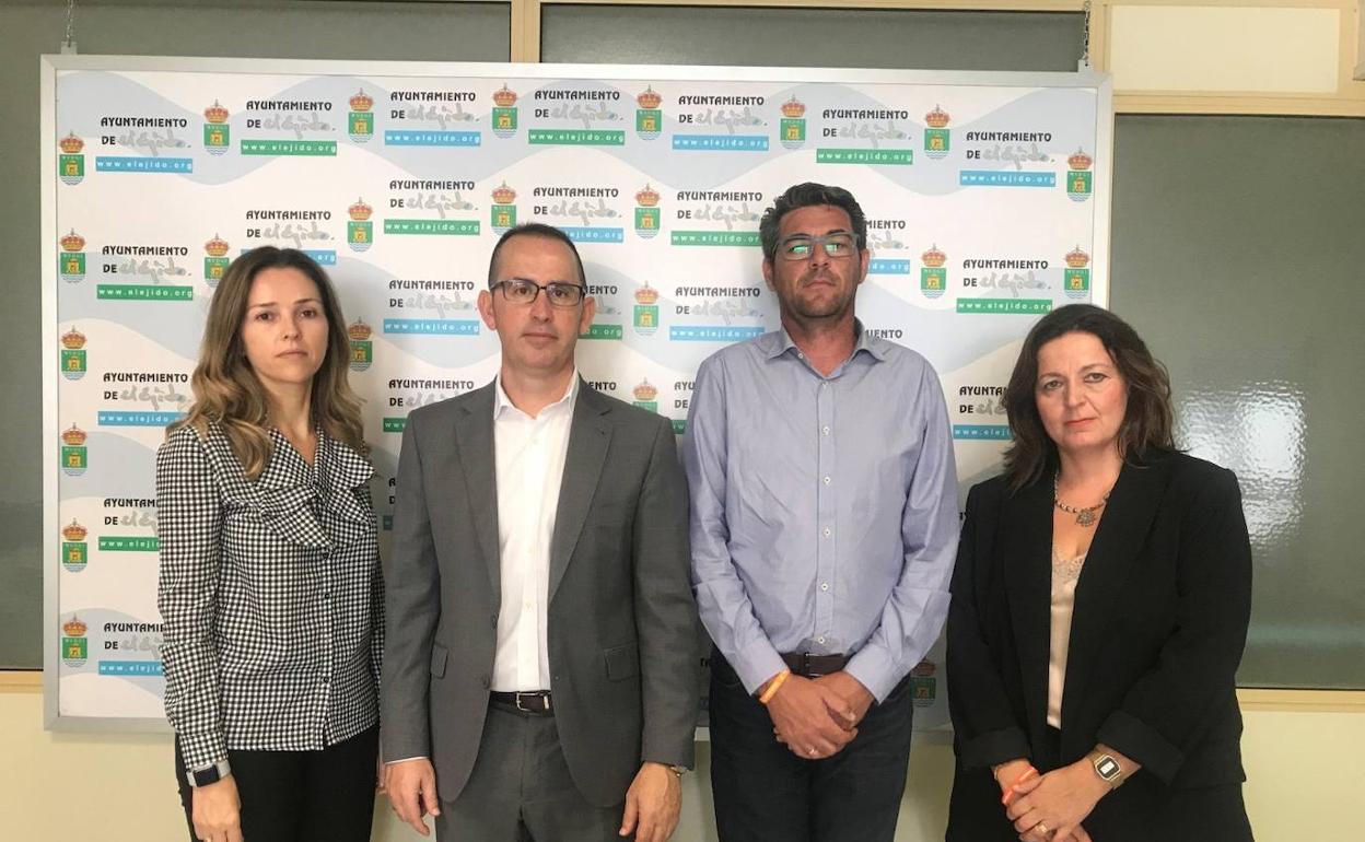 Imagen de los concejales de Ciudadanos en El Ejido 