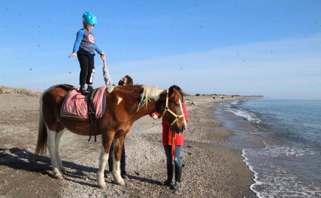 La paciencia de Pía es fundamental para permitir trabajar psicomotricidad.