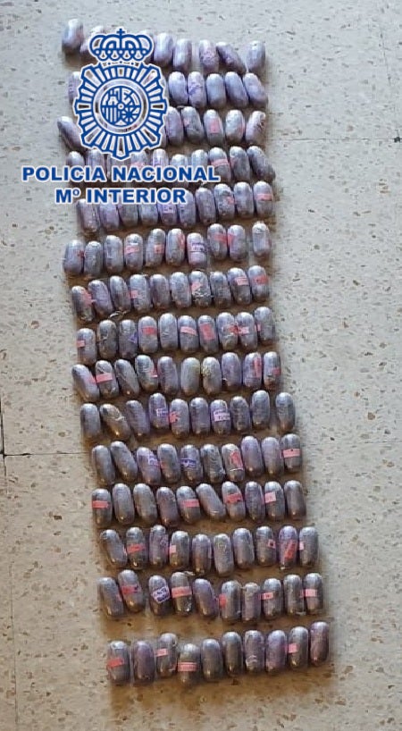 Detenido un 'mulero' que introducía droga en El Ejido desde Melilla